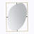 Iron Frame Vertical Oval Mirror