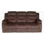 Canapé moderne manuel 1pc avec accoudoirs rembourrés et capitonnés à l'horizontale, port USB, finition chocolat, mobilier de salon principal-1066099305