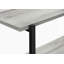 Table d'appoint, console, vestibule, étroit, canapé, stratifié brun, métal noir, contemporain, moderne-491932802-491932807