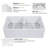 33" L X 20" W White Fireclay Farmhouse Kitchen Sink Ceramic Double Bowl