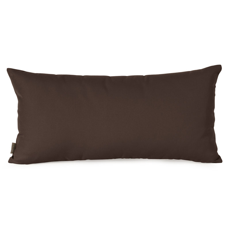 Gemmell Outdoor Sunbrella Pillow Cover & Insert, Seascape Chocolate