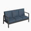 Canapé de patio 75 po 3 places en aluminium toutes saisons
