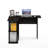41.14'' W L-Shaped Computer Desk with Bookshelf-699126449