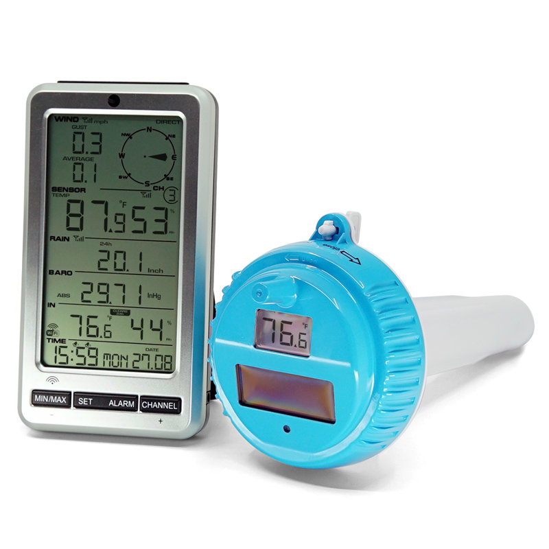 Thermomètre flottant Weather Smart avec télésurveillance et alertes