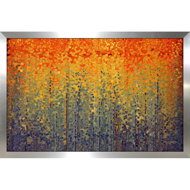 « let me not errant », reproduction d’art sur toile encadrée, H 21,5 po x l 27,5 po x P 0,75 po, Encadrement argenté