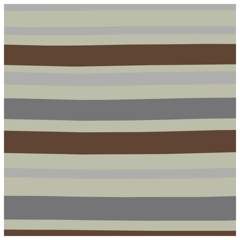 Brown Gray Stripes Double Sided Throw Pillows, 26 x 26 inches