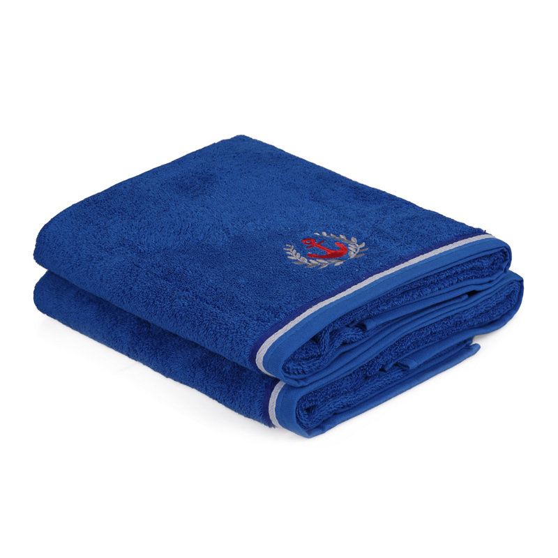 Ensemble de serviettes de bain de luxe (2 pièces), bleu royal, 27,6 po x 55,1 po | 100% coton, 16,1 oz / m², ultra-absorbant et doux | Lavable à la machine à 104 ° F, parfait pour le spa, la salle de bain à la maison et l'utilisation quotidienne
