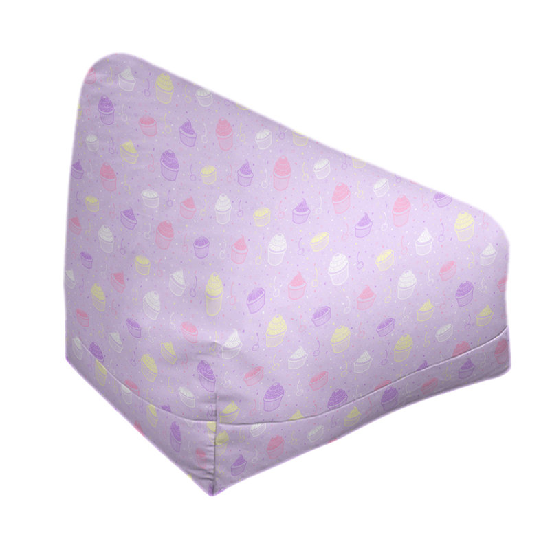Petite chaise à sacs à billes & Leffel, Pas de bourre, H 120 po x l 2 po x P 60 po, Mauve, blanc, jaune