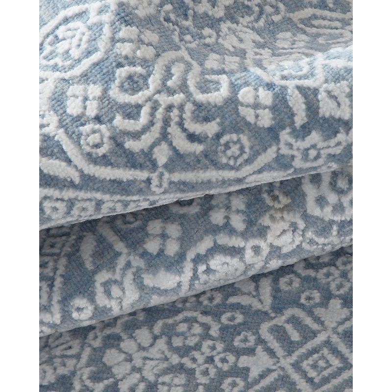 Modern One-of-a-Kind 8' Hand Knotted Area Rug