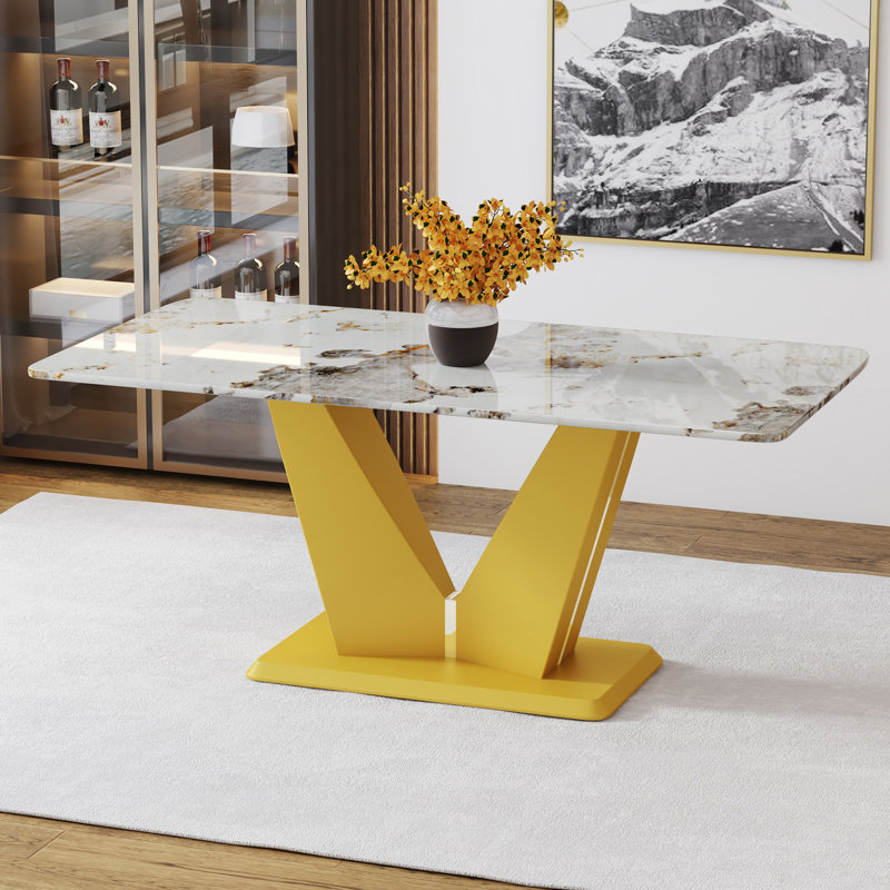 Table de salle à manger moderne et minimaliste moderne (seulement les tables, pas de chaises)