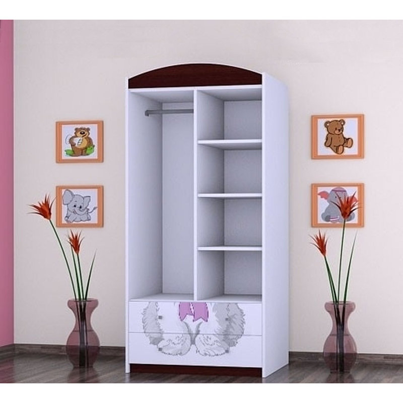 Nieto 2 Door Wardrobe, Black