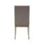 Ensemble de 2 chaises d'appoint rembourrées avec dossier et garniture cloutée