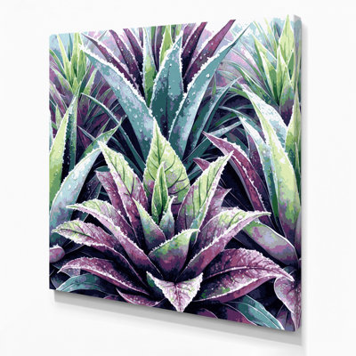 Art végétal sur toile gris
