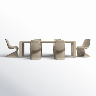 Farrah Rectangular 6 - Person 102.4" Long Dining Set