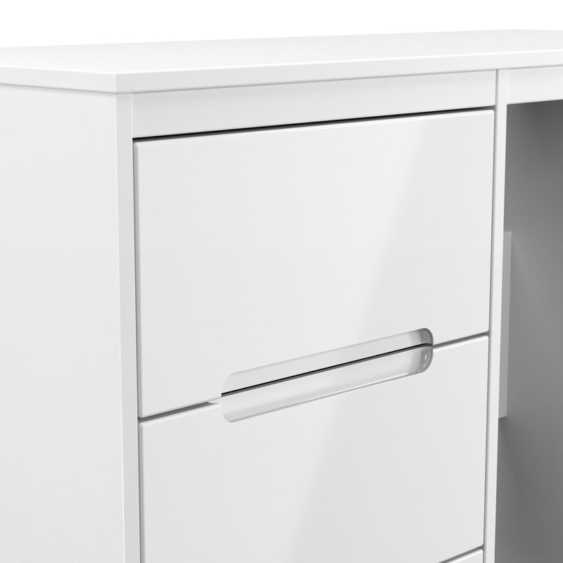 Fully Assembled Grety Dressing Table, White
