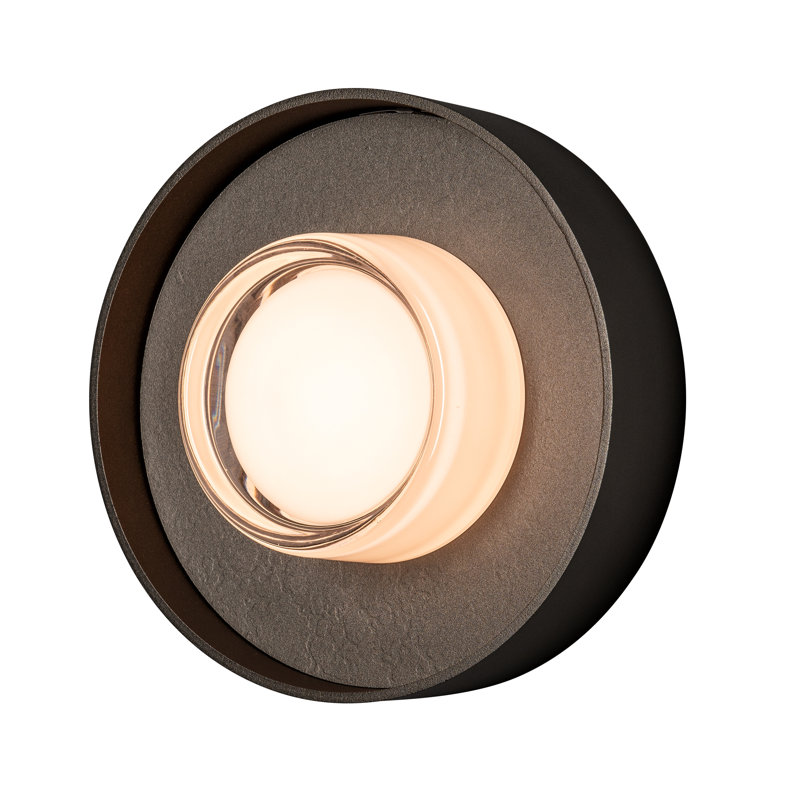Focal Wall Sconce/Semi-Flush, 10.4" H x 10.4" W x 3.8" D, Oil Rubbed Bronze