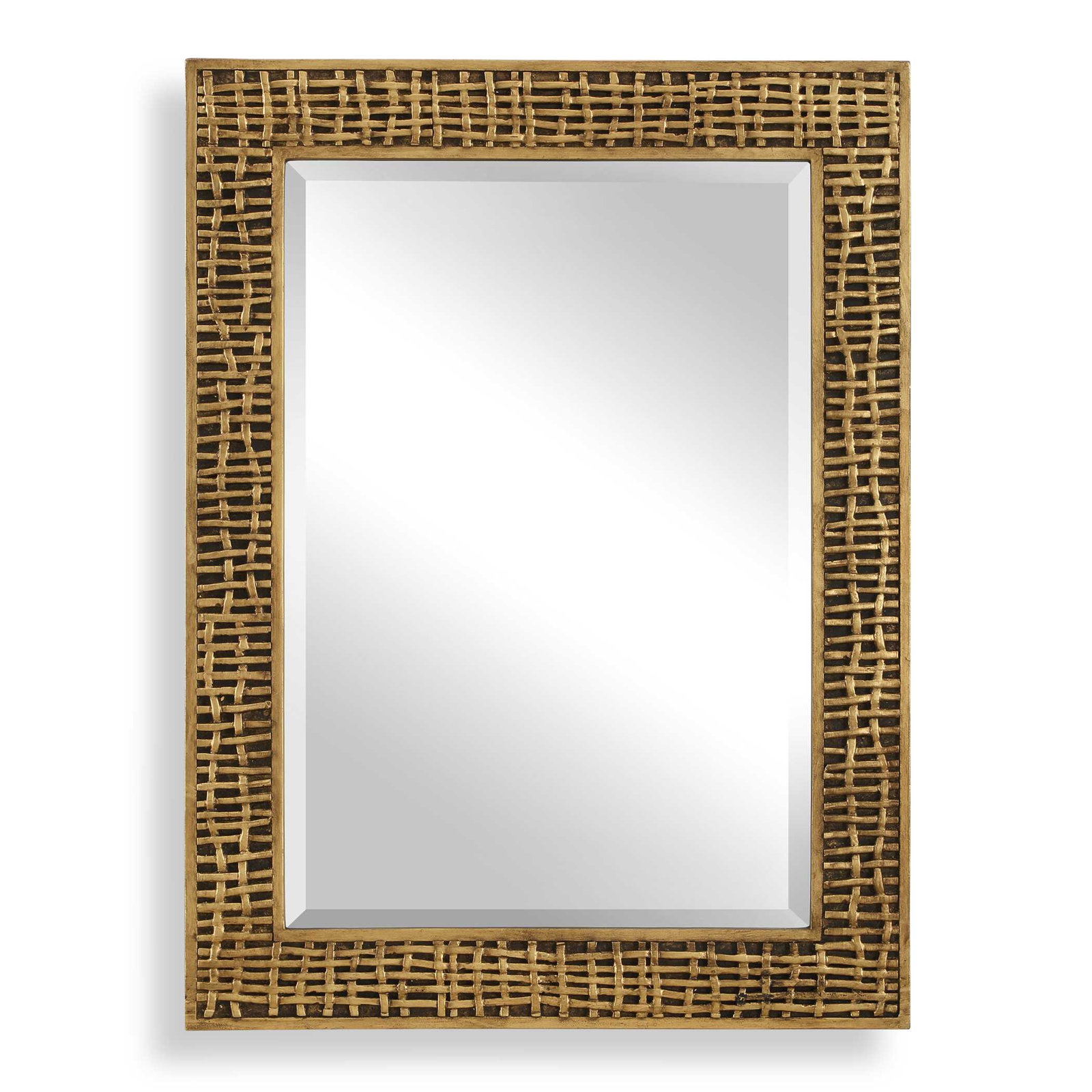  Woven In Time Gold Mirror