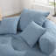 Canapé simple en chenille avec coussins-276592527