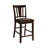 Upholstered Counter Stool with Solid Wood Frame