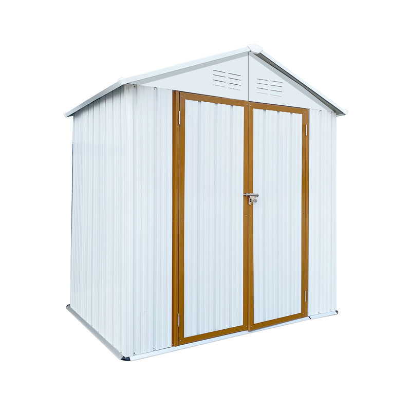 7 ft. 0.5 in. W x 4 ft. 2 in. D Steel Storage Shed