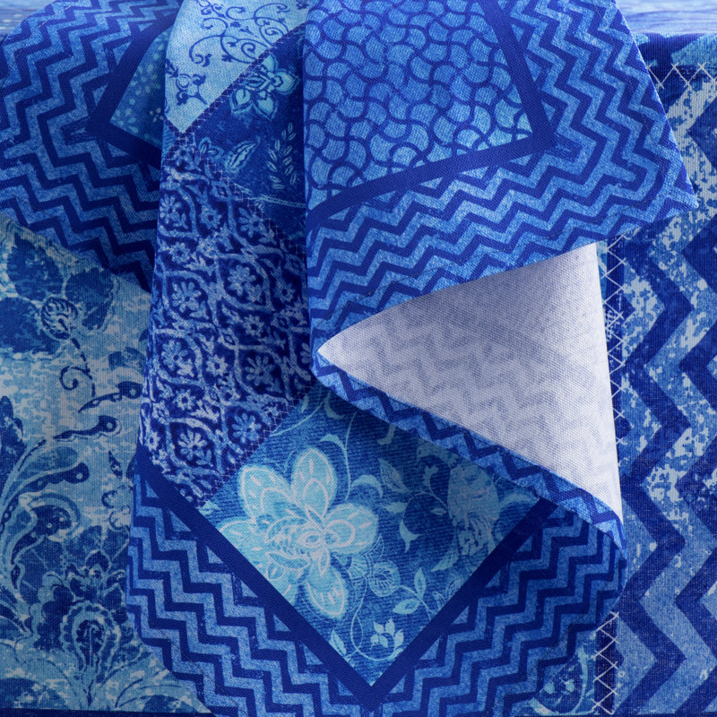INDIGO LOVE 100% Cotton Floral Rectangle Napkin