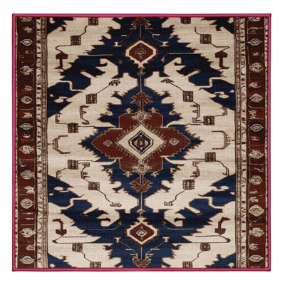 Machine Washable Persian Brown Area Rug