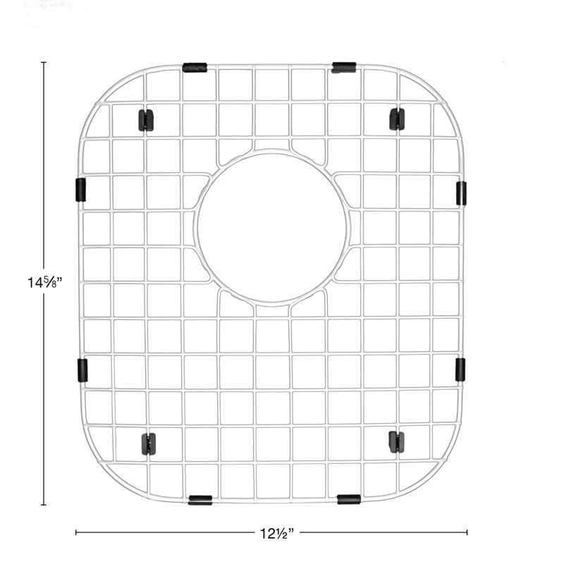 Karran 12 1/2 po X 14 5/8 po Grille inférieure en acier inoxydable