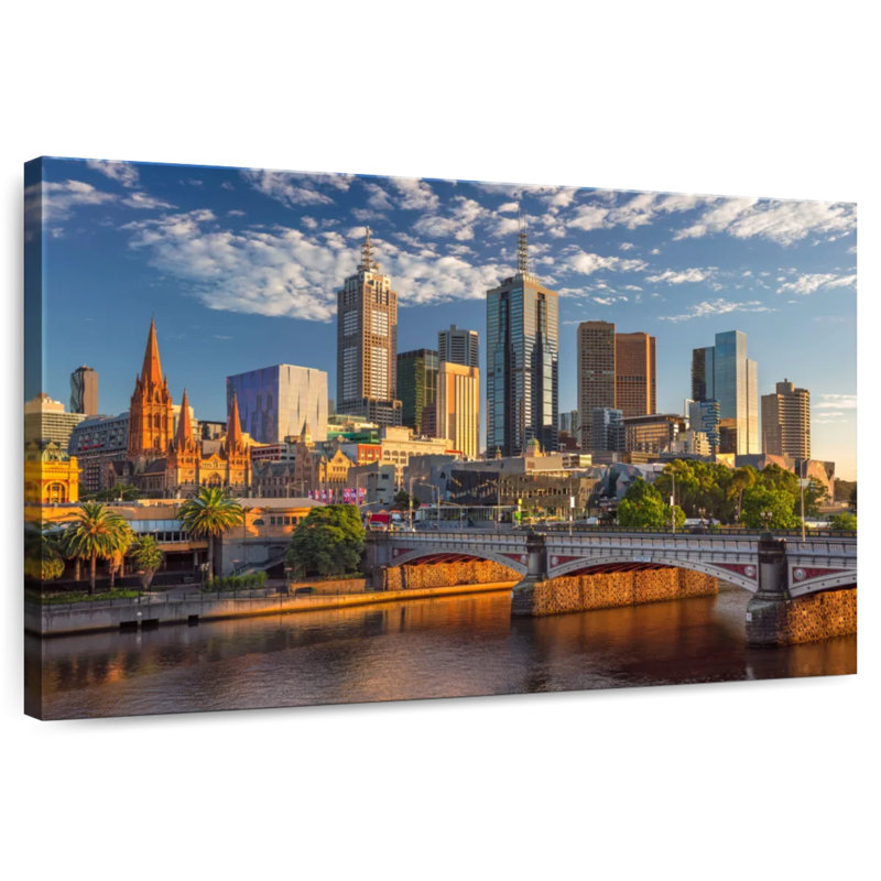 Melbourne In Summer, 8" H x 12" W