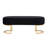 Bama Soft Velvet Bench with Golden Legs-1110111071