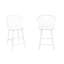 Tabouret de bar blanc à hauteur de comptoir, 2 pièces, contemporain, pour îlots de cuisine et tables de salle à manger, sièges bien conçus, chaises l 21,3 po x P 20,2 po et h 37,5 po-2010113066-2010113062-2010113065
