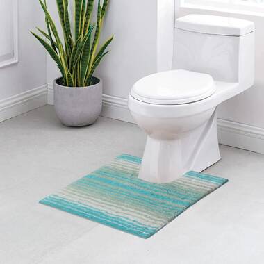 Red Barrel Studio® Domynick Floral Design 3 Piece Bathroom Rugs Set -  Non-Slip Ultra Thin Bath Rugs For Bathroom Floor - Washable Cotton Bathroom  Mats Set