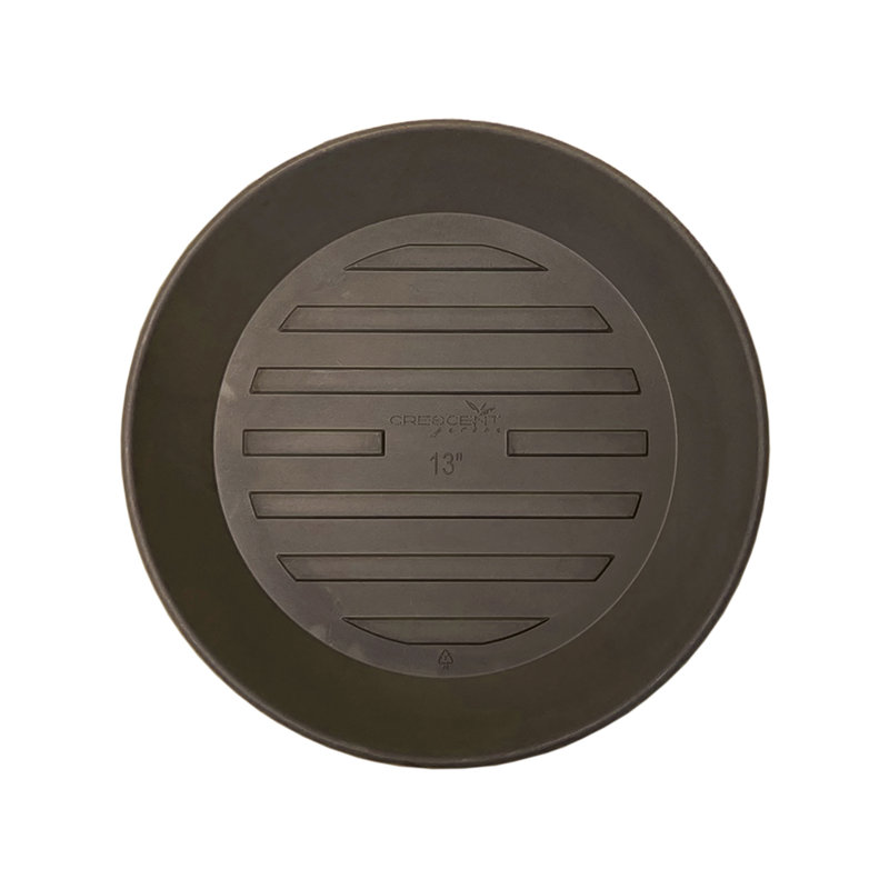 Circular Universal Round Planter Saucer, 1.5" H x 15" W x 15" D, Old Bronze