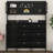 3-Tier Shoe Cabinet With 6 Flip Drawers And Storage Shelf, Entryway Hall Tree With Tempered Glass Doors And 4 Hooks-1930658939