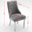 Chaise d'appoint en rayonne de chenille pour salle à manger avec pieds en acier inoxydable-1220439848-1220439764