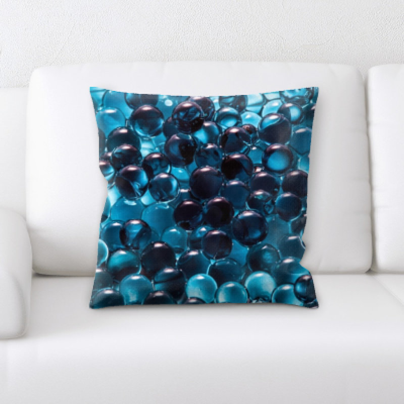 Geometric Microsuede Reversible Throw Pillow