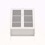 Armoire d'appoint 32 "en métal blanc