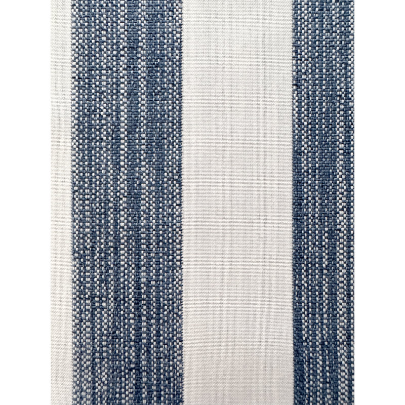 Mint Green Sardinia Stripe Indoor Outdoor Table Runner 14x72, Marine Blue