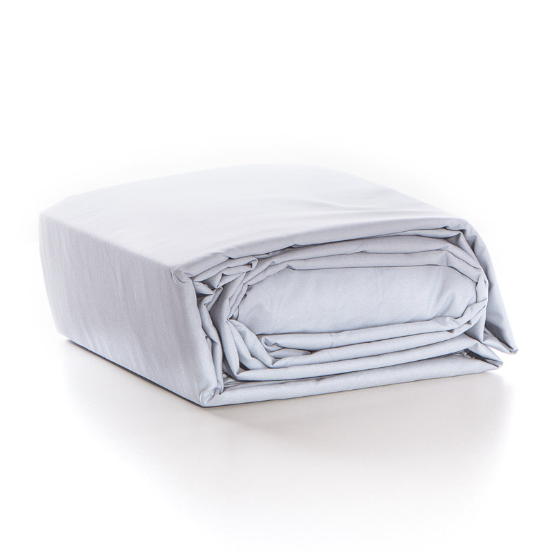 Microfiber Sheet Set, Twin, Silver