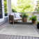 Machine Washable Indoor/Outdoor Xhevrie Silver Rug