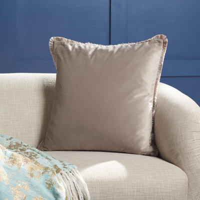 Fringed Reversible Throw Pillow