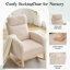 Chaise berçante pour chambre de bébé, chaise berçante et dossier haut-981640889
