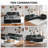 113'' 4-piece Modern Upholstered L-shape Sectional Sofa With Ottoman- Premium Fabric-869338809