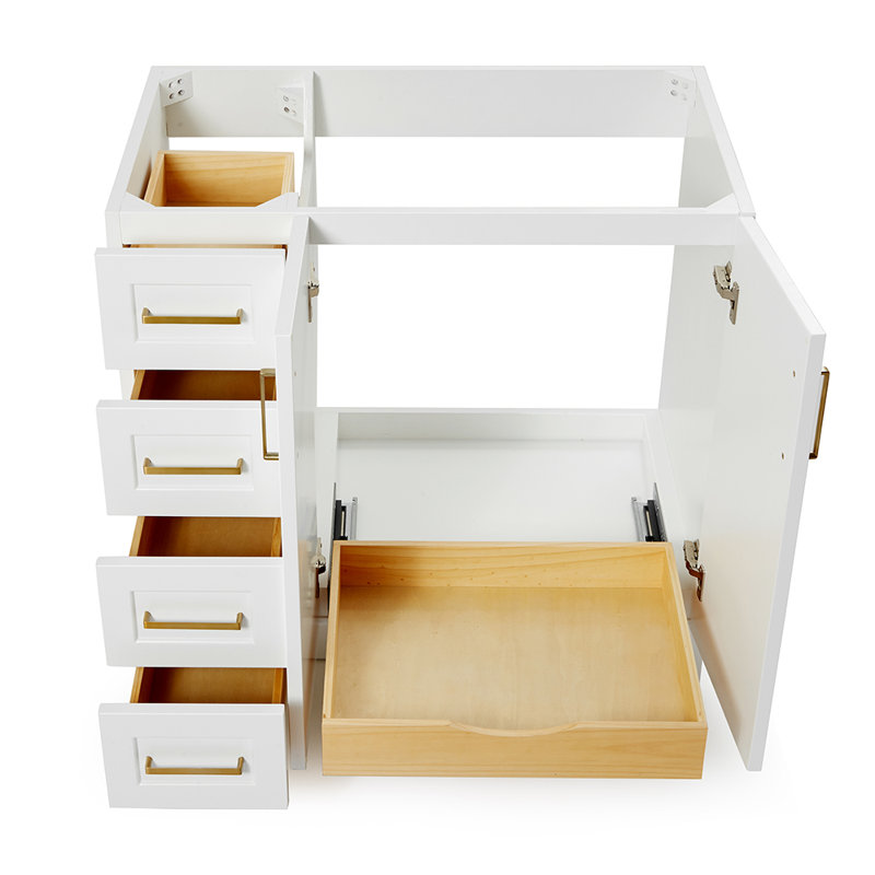 Base de meuble-lavabo simple 36 po Sawyer, Blanc