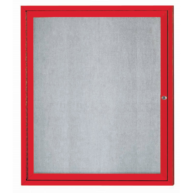 Tableau d'affichage mural extérieur pour l'extérieur, Rouge, Un, H 36 po x l 30 po