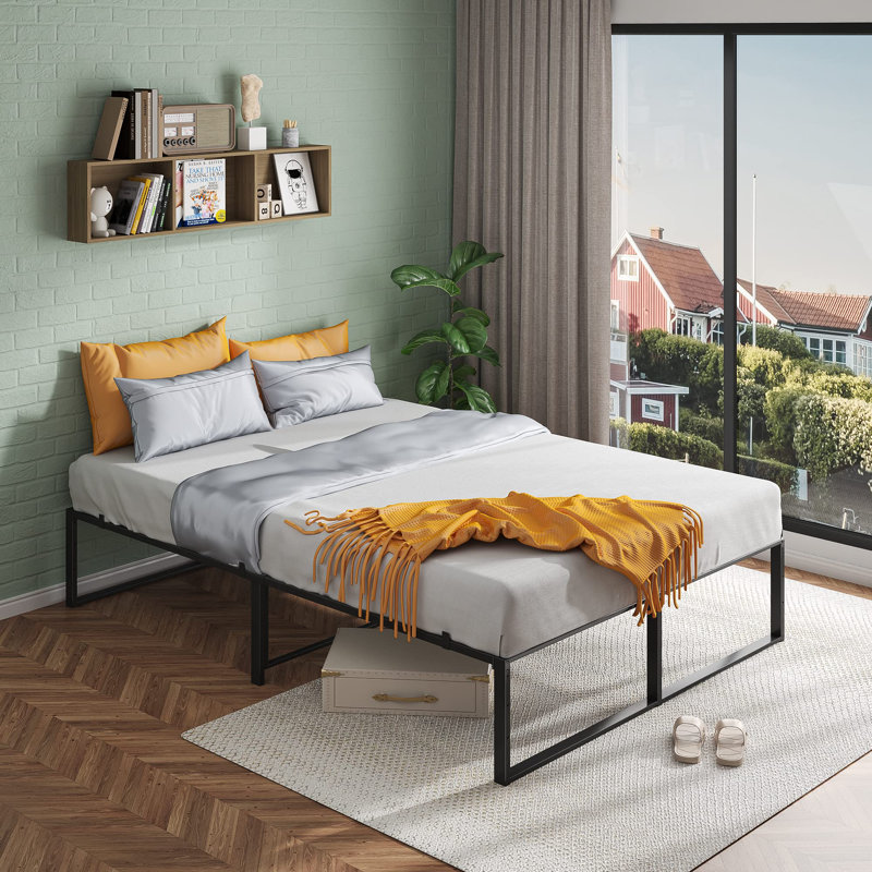 Twin Size Bed Frame,Metal Frame,3-In-1 Steel Support Bed Frame, Full