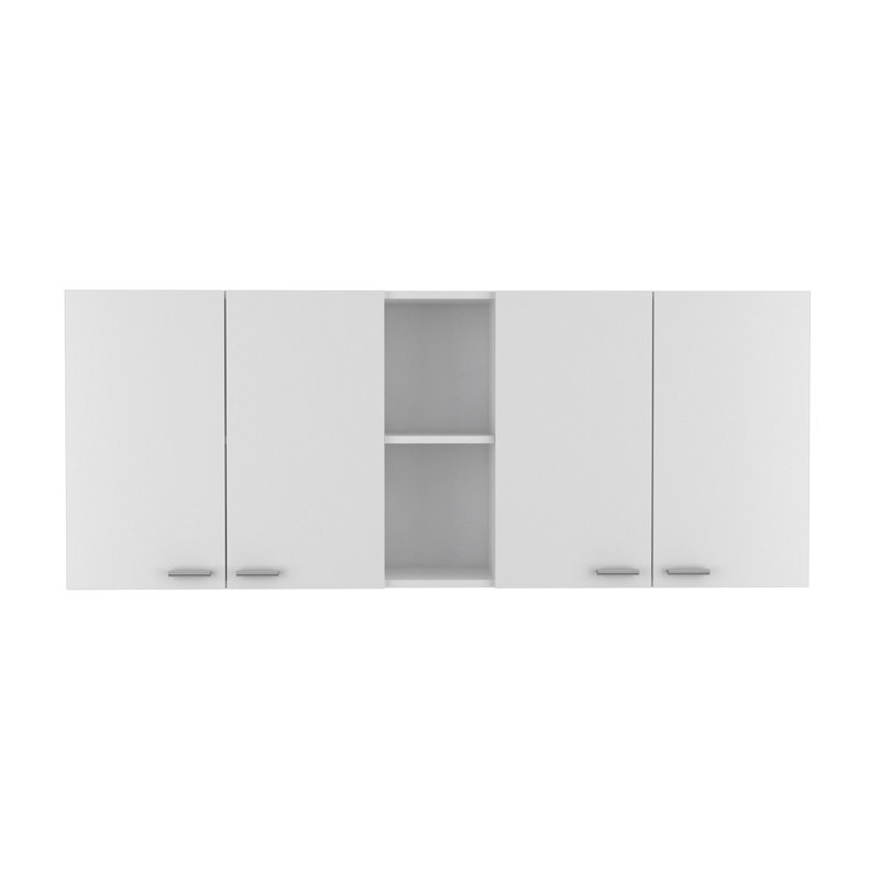 Portofino 150 59" Wide Wall Cabinet, White