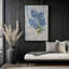 «Campanula on Linen» par Carol Rowan, reproduction d'art-753296414-753296412