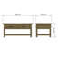 Almerton 2 Drawer Storage Coffee Table With Open Shelf – Solid Reclaimed Natural Pine