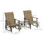 Gliding Chair Set,With Steel Frame, Tempered Glass Top Table For Outdoor-658479778
