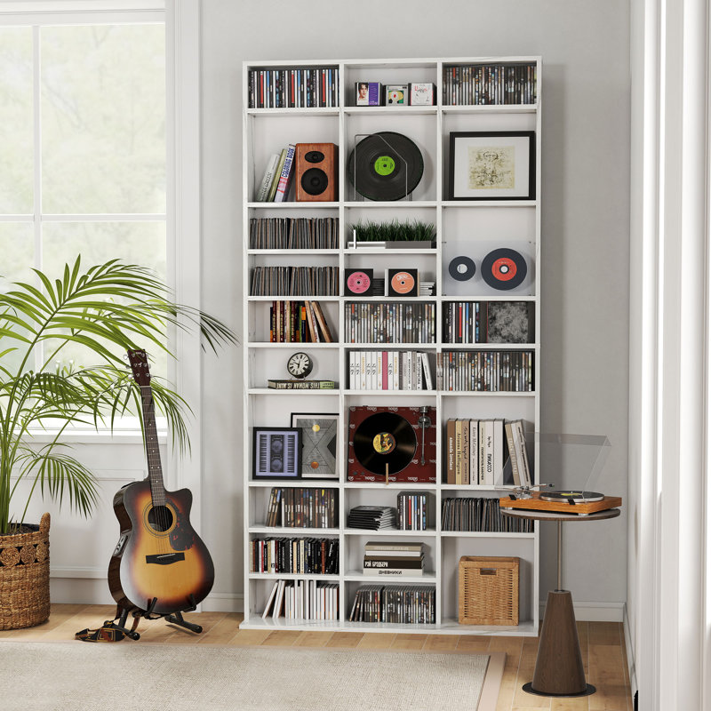 195cm H Media Shelves